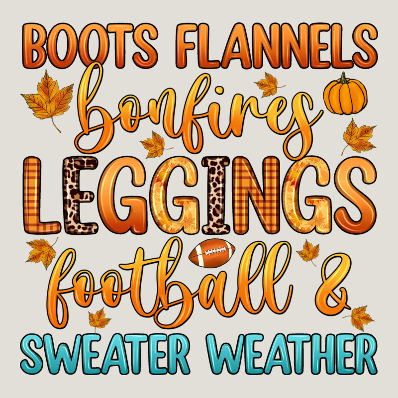 Boots Flannels Bonfires Leggins Football Heavy Core Tee by Zillion Design Studio | Teevron