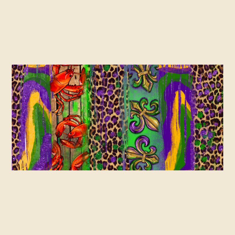 Mardi Gras Brushstrokes Crawfish Fleur De Lis Ladies Tee by RanaPortraitStore | Teevron