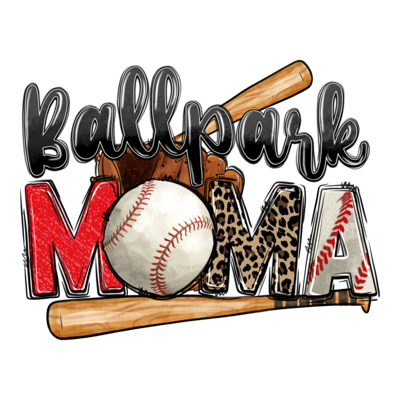 Ballpark Mama Baseball Ladies Tee by Zillion Design Studio | Teevron