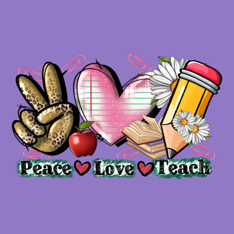 Peace Love Teach Urban Hoodie by CowGirlArtShop | Teevron