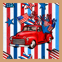 4th Of July Seamless Pattern Truck Vintage Tee | Teevron