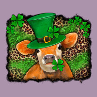 St Patricks Orange Cow With Leopard Background Heavyweight Hoodie | Teevron