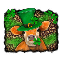 st patricks orange cow with leopard background | Teevron