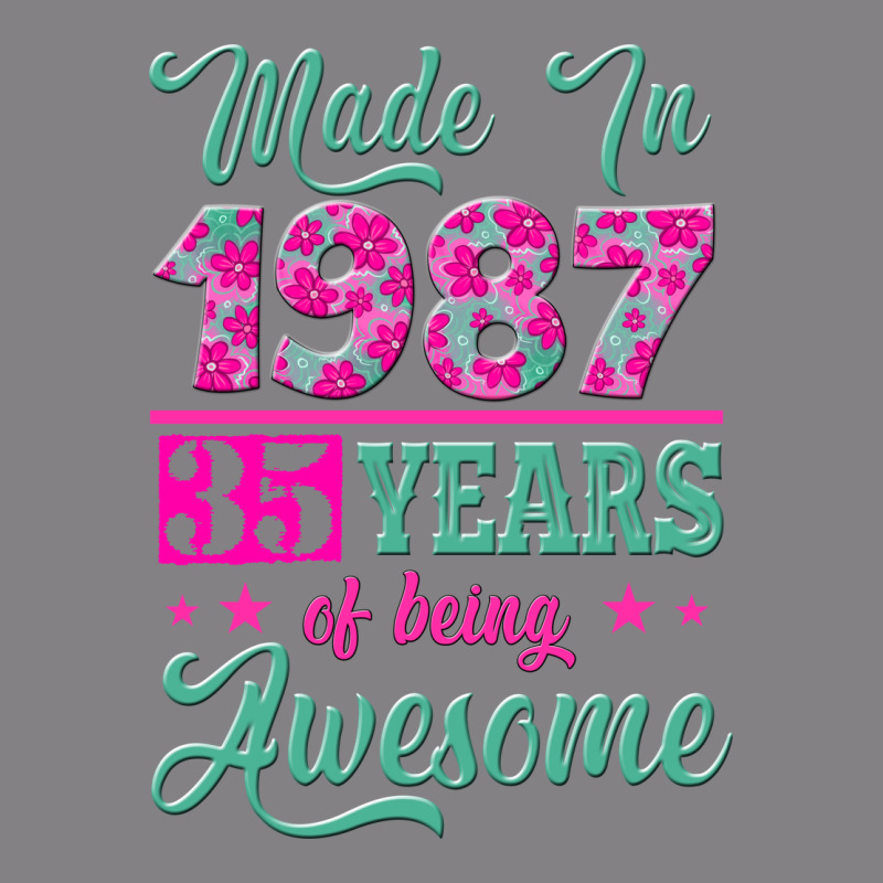 Made In 1987, 35 Years Of Being Awesome Heavyweight Hoodie by Jasminsmagicworld | Teevron