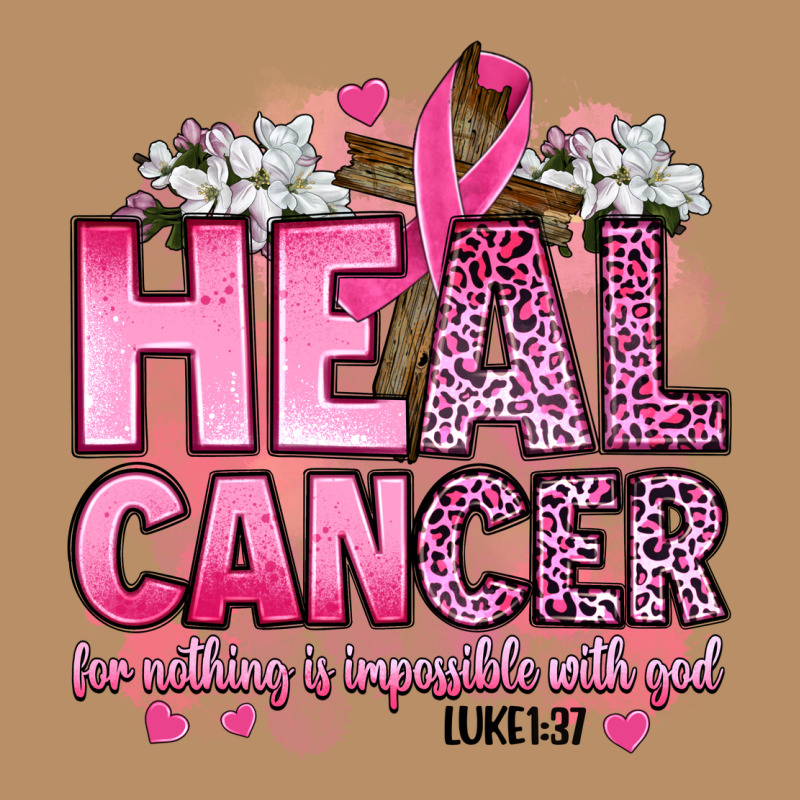 Heal Cancer For Nothing Is Impossible With God Luk Vintage Hoodie by Artiststas | Teevron