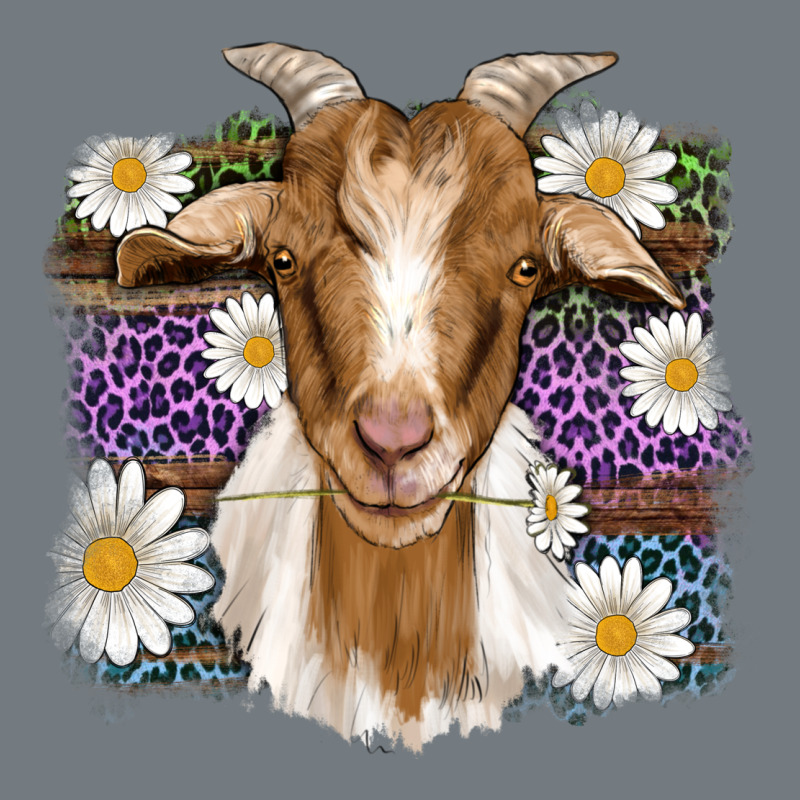 Easter Goat Daisys Leopard Wooden Heavyweight Sweatshirt by Artiststas | Teevron