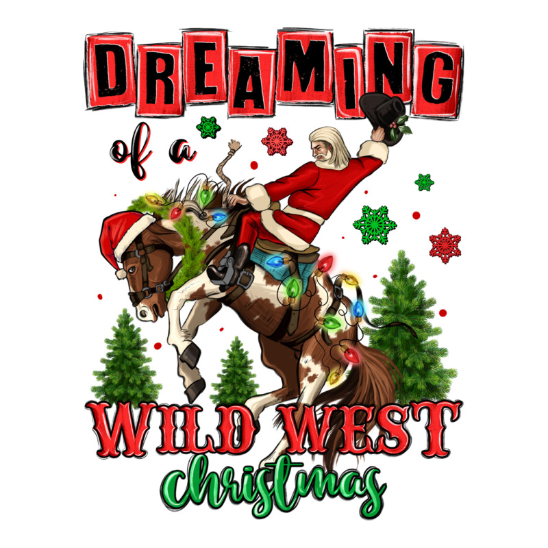 Dreaming Of A Wild West Christmas Cowboy Santa Zipper Hoodie by MaliasSmallBusiness | Teevron