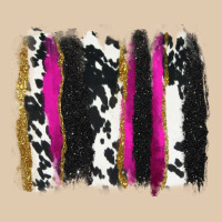 Cow , Yellow And Pink Glitter Brushstrokes Heavyweight Sweatshirt | Teevron
