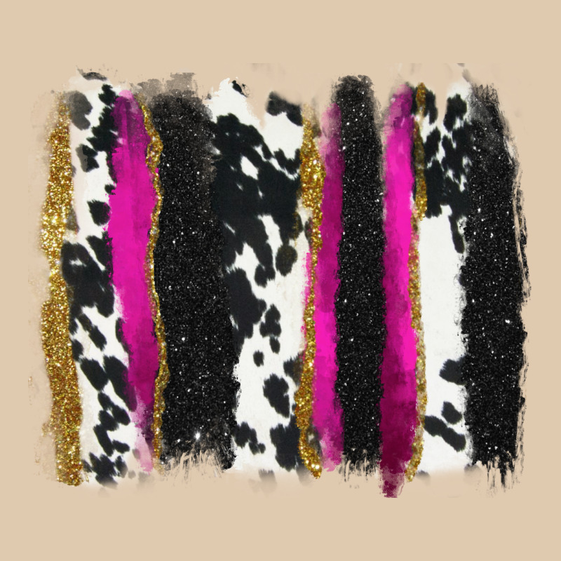 Cow , Yellow And Pink Glitter Brushstrokes Heavyweight Sweatshirt by AdoDesignShop | Teevron