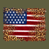 American Flag And Leopard Vintage Tee | Teevron