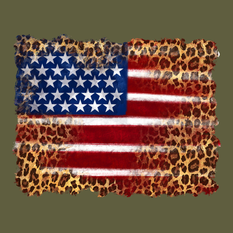 American Flag And Leopard Vintage Tee by Artiststas | Teevron