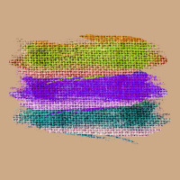 Green Purple Cyan Colored Triple Brush Strokes Vintage Hoodie | Teevron