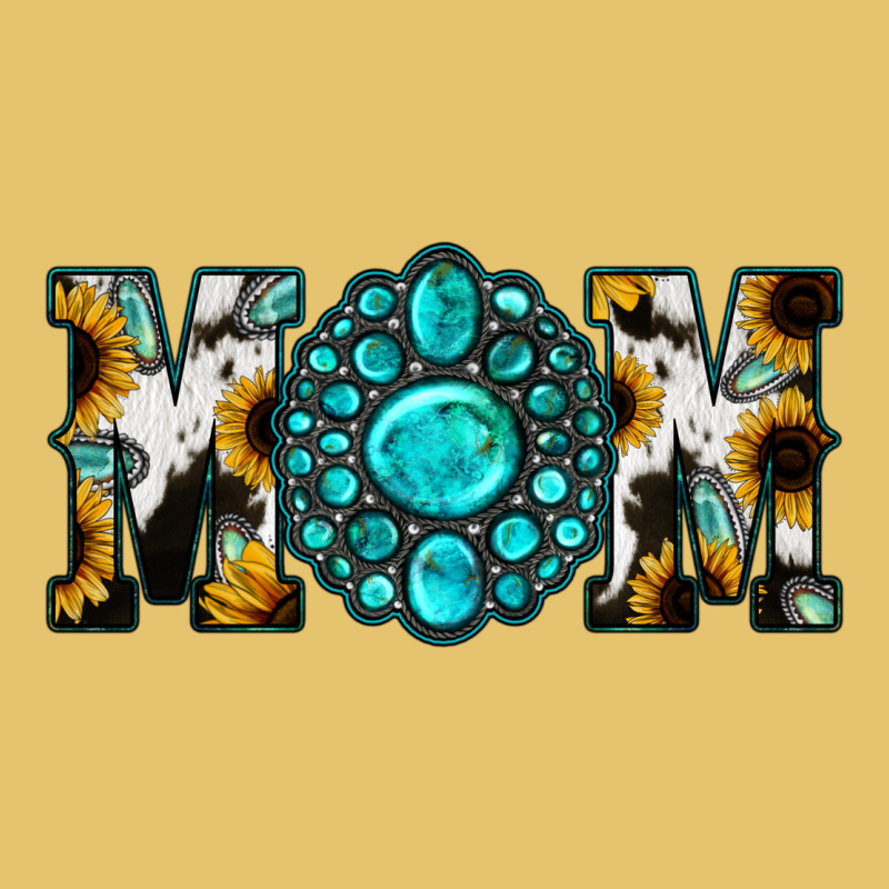 Sunflower Turquoise Gemstone Cowhide Mom Premium Sweatshirt by Bettercallsaul | Teevron