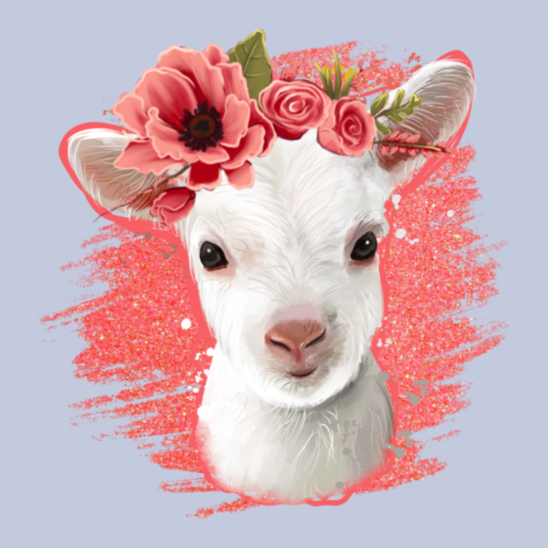 Floral Baby Goat Long Sleeve Tee by Jasminsmagicworld | Teevron