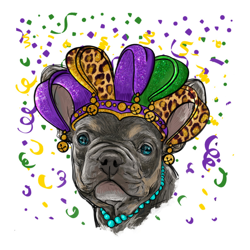 Mardi Gras French Bulldog Ladies Tee by RanaPortraitStore | Teevron