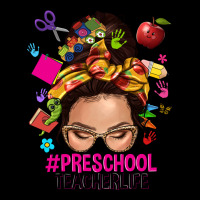 Preschool Teacher Life  Messy Bun Zipper Hoodie | Teevron