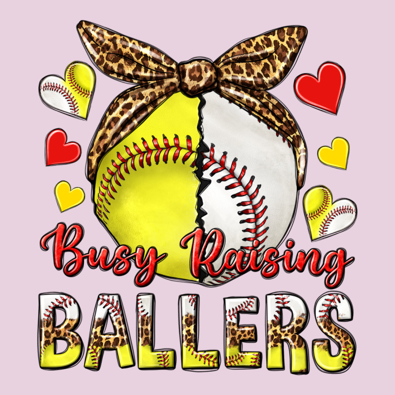 Busy Raising Ballers With Baseball And Softball Ladies Tee by texasbilliewilder | Teevron