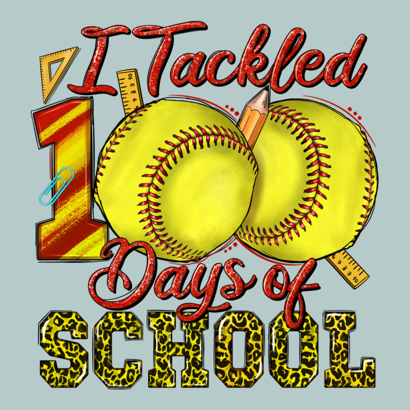 I Tackled 100days Of School Softball Heavy Core Tee by texasbilliewilder | Teevron