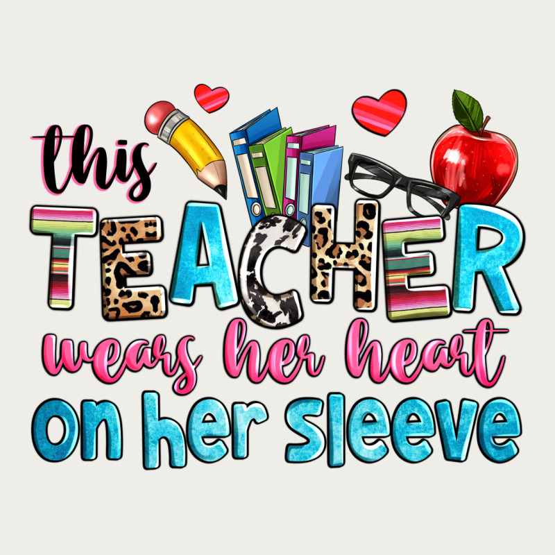 This Teacher Wears Her Her On Her Sleeve Zipper Hoodie by NancyCooperArtShop | Teevron