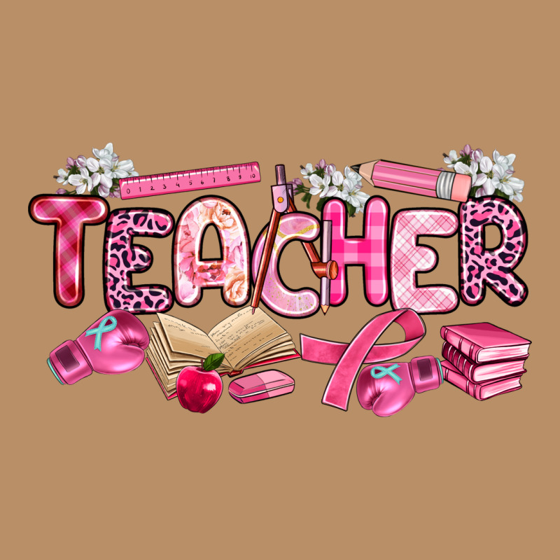 Breast Cancer Teacher Vintage Hoodie by Artiststas | Teevron