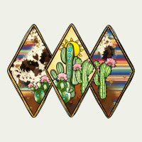 Cactus Serape Cowhide Urban Heavy Tee | Teevron