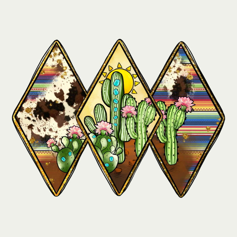 Cactus Serape Cowhide Urban Heavy Tee by JahusDesignShop | Teevron