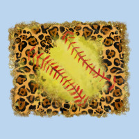 Watercolor Glitter Leopard Softball Background Classic Tee | Teevron