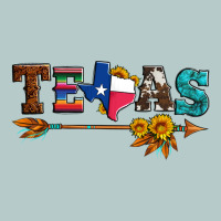Texas With Arrow And Sunflowers Heavy Core Tee | Teevron