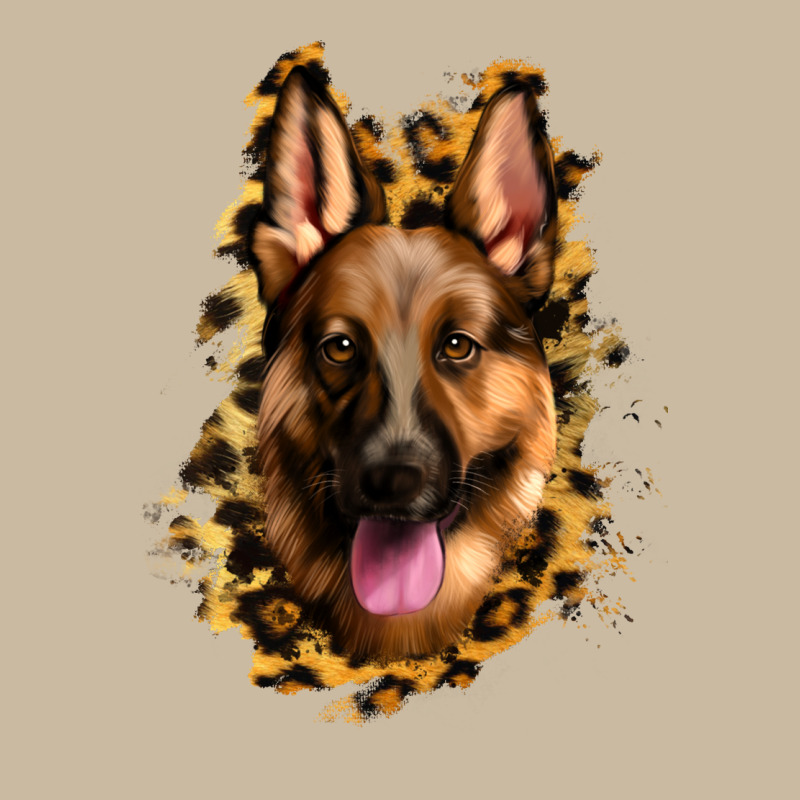 German Shepherd Leopard Background Long Sleeve Tee by Jasminsmagicworld | Teevron