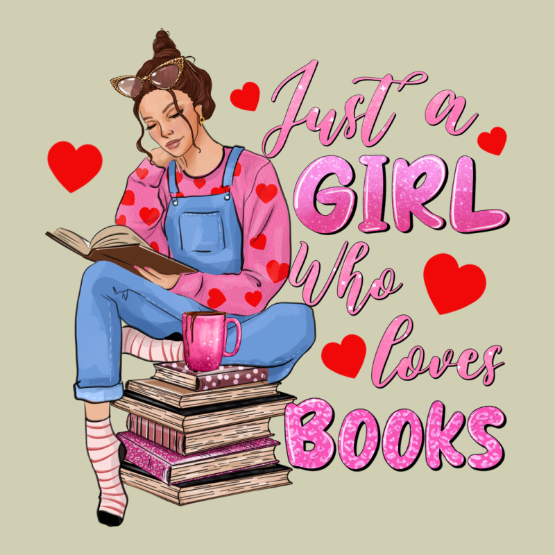 Just A Girl Who Loves Books Heavy Core Tee by texasbilliewilder | Teevron