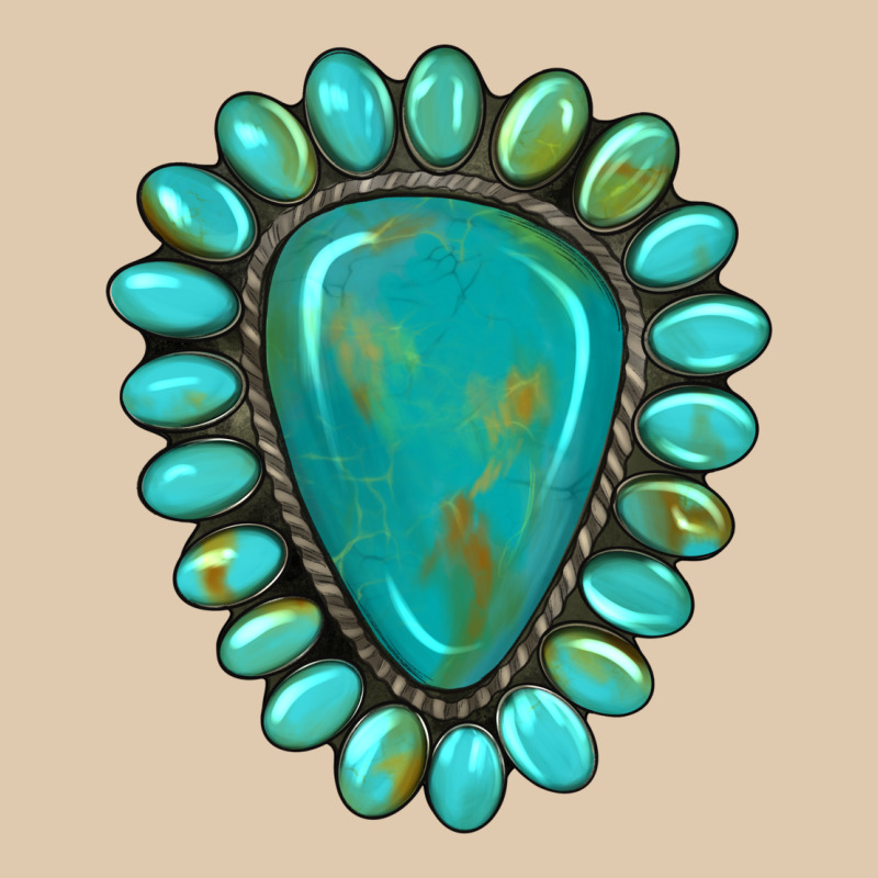 Western Gemstone Turquoise Heavyweight Sweatshirt by Artiststas | Teevron