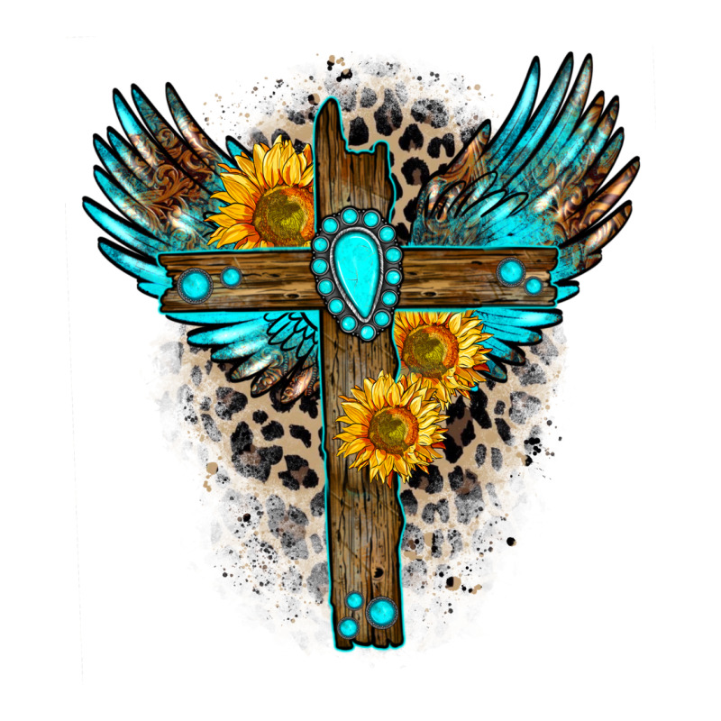Gemstone Cross Ladies Tee by Zillion Design Studio | Teevron