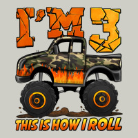 I'm Three This Is How I Roll Monster Truck Birthday Heavyweight Hoodie | Teevron