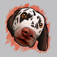 Dalmatians Peach Glitter Background Long Sleeve Tee | Teevron