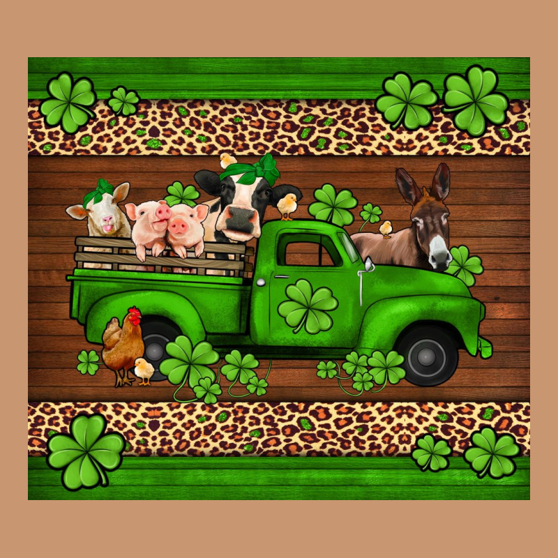 St Patricks Farm Animals Truck Heavyweight Hoodie by Jasminsmagicworld | Teevron