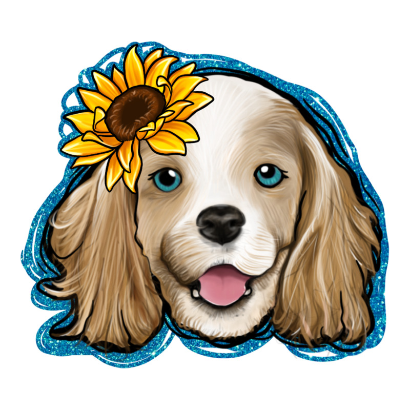Cocker Spaniel Sunflower Long Sleeve Tee by Jasminsmagicworld | Teevron
