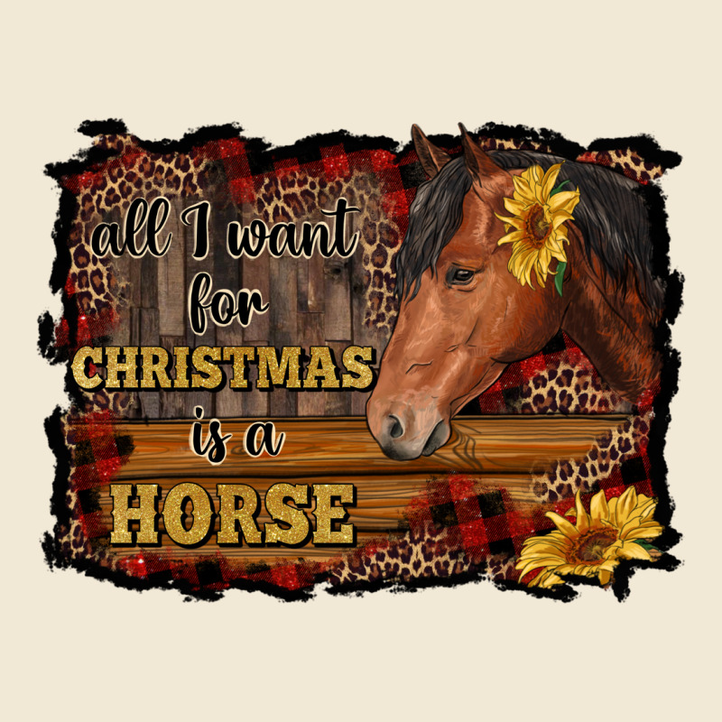 All I Want For Christmas Is A Horse Brown Horse Premium Tee by RanaPortraitStore | Teevron