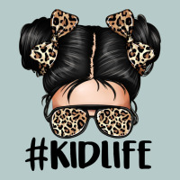 Kid Life Leopard Messy Bun Heavy Core Tee | Teevron