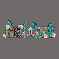 Groovy With Peace  Sign Flowers Urban Heavy Tee | Teevron