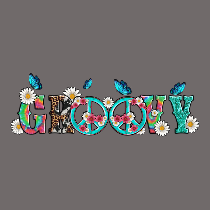 Groovy With Peace  Sign Flowers Urban Heavy Tee by Artiststas | Teevron