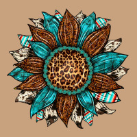 Gemstone Cowhide Leopard Turquoise Sunflower Vintage Tee | Teevron