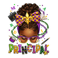 mardi gras principal afro messy bun | Teevron