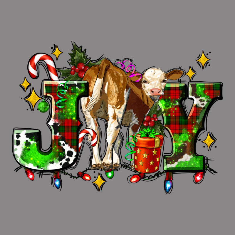 Joy With Baby Cow And Christmas Gifts Mistletoe Vintage Tee by AdoDesignShop | Teevron