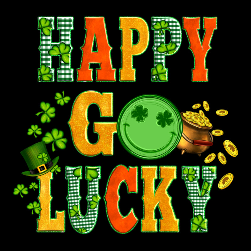 Happy Go Lucky  With Coin And Shamrock Heavyweight Sweatshirt by Artiststas | Teevron