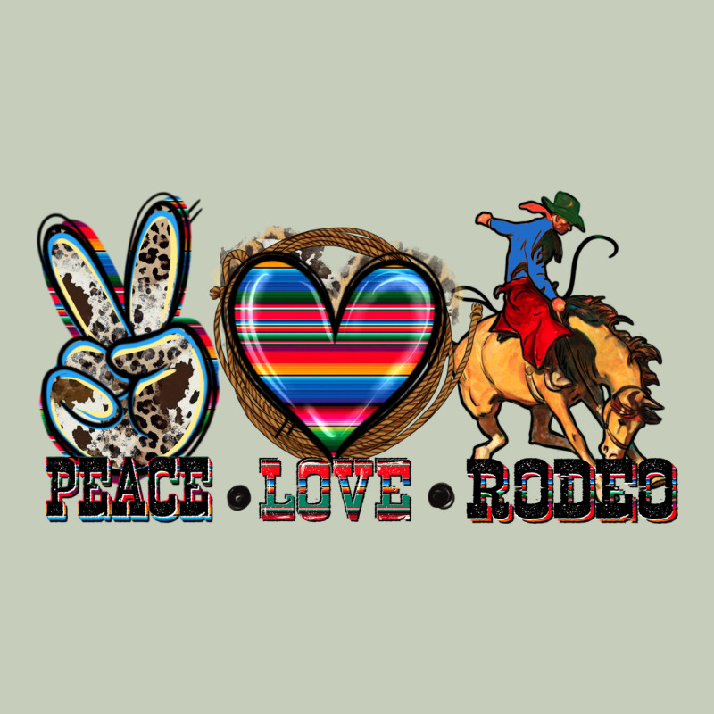 Peace Love Rodeo Ladies Tee by Zillion Design Studio | Teevron