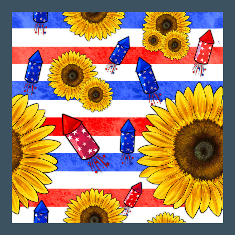 Patriotic Sunflowers Urban Heavy Tee by BundleAndBundleShop | Teevron