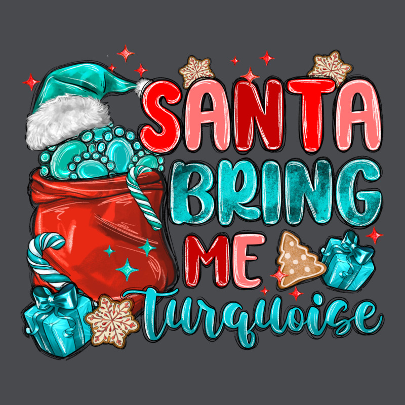 Santa Bring Me Turquoise Zipper Hoodie by MaliasSmallBusiness | Teevron