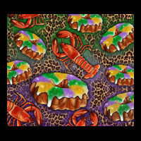 Mardi Gras King Cake And Crawfish Ladies Tee | Teevron