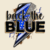 Back The Blue With Lightning Bolt Premium Tee | Teevron