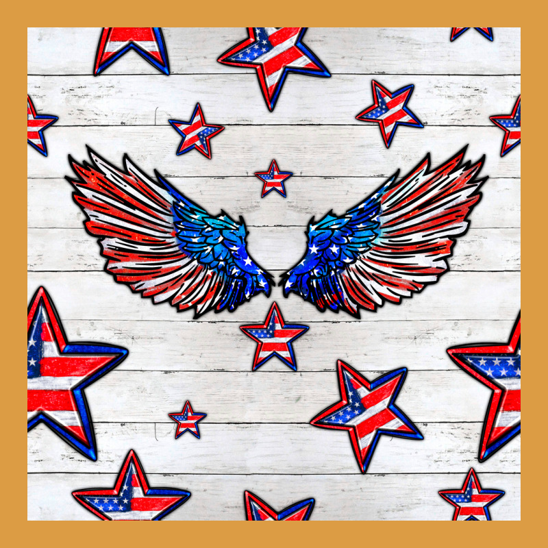 Patriotic Eagle Wing Urban Heavy Tee by BundleAndBundleShop | Teevron